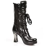 New Rock Femmes 5815 S10 Bottes Motardes, Noir (Black), 41