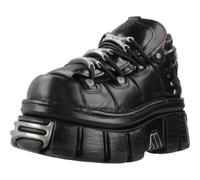 New Rock – Bottines Femme M106-S112 – Noir – Plateforme et décorations métalliques – Taille 40