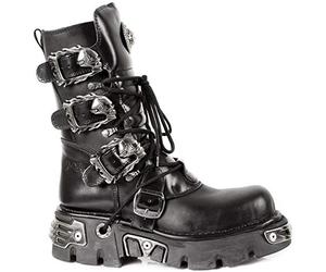 New Rock Mens Oxido M 391 Punk Goth Black Leather Boots 44 EU