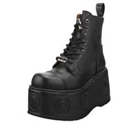 New Rock Metallic M-newmili083-s28 Mixte adulte Noir Bottes Plate-forme - 43 EU