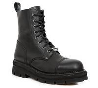 New Rock Military Stylish Boots Mixte Adulte Bottes Classique Black - 43 EU