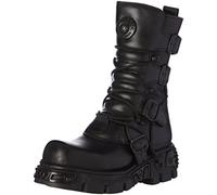 New Rock Mixte 373 S18 Bottes Motardes, Noir (Black), 45