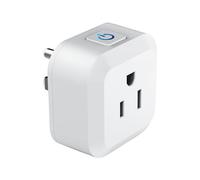 New-S11 Mini Commutateur Wifi Prise Synchronisation Intelligente De Commande Vocale Prise Intelligente Sans Fil Pour Alexa Google Home Tuya Application, Prise Américaine