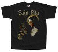 New Saint Rita Catholic T Shirt Tee v2 Black Black3XL