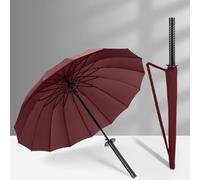 New Samurai Parapluie,Parapluie Katana,Parapluie Samurai 210T Long Ninja Katana Japonais(Size:16 RIB-106cm,Color:I)