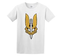 New SAS United Special Forces Army Mens Short Sleeve White XL