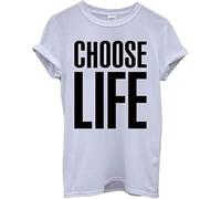 New Spirit Original Choose Life T-shirt unisexe pour homme et femme Nerd Funny Geek Blanc, blanc, L