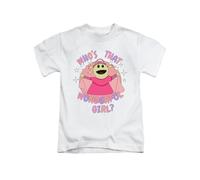 New Spirit Original T-shirt humoristique unisexe avec inscription « Whos That Wonderful Girl Mona Nanalan », blanc, M