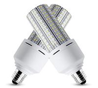 New Sunshine, Lot de 2 ampoules LED en forme de maïs 600 W équivalent à 7500 lumens 60 W Grand espace Blanc lumière du jour froide E26/E27 Base intermédiaire pour garage, arrière-cour, chambre à