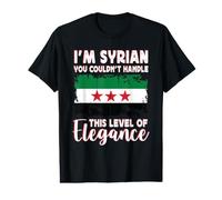 New Syria Flag Proud Elegant Syrian Boyfriend Girlfriend T-Shirt Graphique avec Valeur