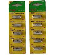 New T&E 10Pcs 23A 12V Batteries 23Ae Ms21 A23 V23Ga Vr22 Mn21