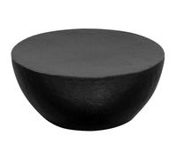 NEW Table basse pour snacks cafe - Petite Table de Salon Aluminium martelé 70x30 cm Noir FR_30520