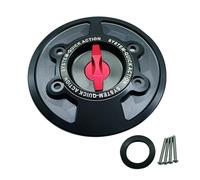 New Tank Fuel Cap Compatible With S1000RR S1000R CNC Aluminum Motorcycle Fuel Filler Gas Tank Cap Oil Tank Cover(Black Red)