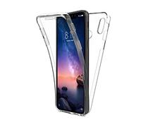 New&Teck Coque 360 Degré Xiaomi Redmi Note 6 - Protection intégrale Transparent Avant + Arrière en Rigide, Housse Etui Tactile - Antichoc, Xiaomi Redmi Note 6