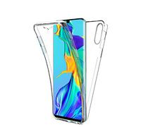 New&Teck® Coque Huawei P30 Pro - Protection intégrale Avant + arrière en Rigide, Housse Etui Tactile 360 degré - Antichoc, Transparent Huawei P30 Pro (P30 360)