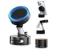 New&Teck Support Téléphone à Ventouse,[10 Aiments] [Pliable] Support sous Vide pour Magsafe Voiture, Compatible avec Tous Les Smartphone sur Surface Lisse (Noir, A2)