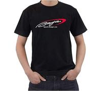 New Tee Baja Power Boats Fishing Racing Huge Fashion Men High Tight T Shirt Collar Motion Cotton Short Sleeve Tops Black Manches Courtes(Medium)