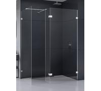 New Trendy Eventa paroi de douche walk-in 90 cm chrome brillant/verre transparent EXK-4644