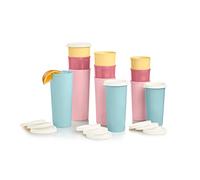 New Tupperware Vintage Get it All Lot de 12 gobelets avec joints 255 ml, 355 ml et 473 ml