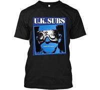 New UK Subs Another Kind of Blue Punk T Shirt (Chat Me) T-Shirts à Manches Courtes(Large)