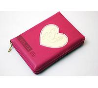 New Ukrainian Women’s Bible Pink Soft Leatherette Cover with 3D hologram / with References / with Zipper, Golden Edges, Thumb Index / Old and New Testaments / Біблія Старого й Нового Заповіту Библия