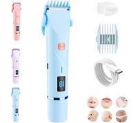 New Upgrade Bikini Trimmer for Women, Smoovi 2.0 Bikini Shaver, Beauty Bloom Electric Razor 2.0, Double Head 2 in 1 Electric Lady Shaver for Leg, Waterproof Wet & Dry Use for Bikini Area (Purple)