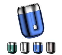 New Upgrade Pocket Shaver USB Mini Shavers for Men,Double Head Razor,Mini Portable Electric Shaver,Travel Shaver,for Home Car Travel (Blue)