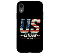 New US Citizen Est. 2025 Citoyenneté des Immigrants américains Coque pour iPhone XR