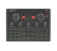 New-V9x Carte Son Pro, Table De Mixage Audio Pour La Diffusion En Direct D'enregistrement Téléphone Ordinateur Pc L'enregistrement En Direct La Maison Ktv Chat Vocal