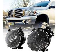New Version LED Fog Light for Dodge Ram 1500 2002-2008 Dodge Ram 2500/3500 Pickup Truck 2003 2004 2005 2006 2007 2008 2009-1 Paire Black