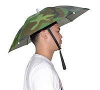 NEW-Vi Chapeau parapluie, 63,5 cm mains libres pour adultes et enfants, pour la pêche, le golf, le jardinage, le parasol (camouflage)