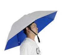 NEW-Vi Chapeau parapluie de pêche, pliable, réglable, 95 cm, parapluies mains libres, 7 baleines, anti-UV et imperméable pour la pêche, le jardinage, le golf, le plein air