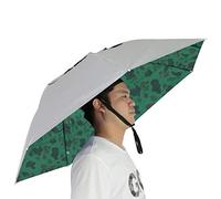 NEW-Vi Chapeau parapluie de pêche, pliable, réglable, 95 cm, parapluies mains libres, 7 baleines, anti-UV et imperméable pour la pêche, le jardinage, le golf, le plein air