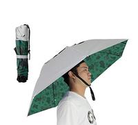 NEW-Vi Chapeau parapluie de pêche pliable réglable multifonction pour l'extérieur (argent/camouflage)