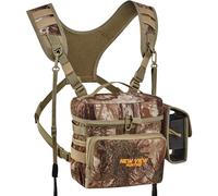 New View Binocular Harness Chest Pack avec poche amovible, sangle de rail réglable et housse de pluie, idéal pour la chasse, la randonnée et l'observation des oiseaux, Camo Tree, L, Camo Tree, L