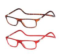 NEW VISION Lunettes 2 pack, Lunettes Loupe, Lunettes De Lecture Magnétique, Longueur RéGlable Lunette De Lecture Homme Femme, NV2904 (Mr, 1.5, x)