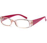 NEW VISION Lunettes De Lecture, Lunettes Loupe, Protection UV400, Style Moderne, Monture Legere Lunette De Lecture Homme Femme NV0176 (+3.50, Rose)