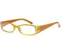 NEW VISION Lunettes De Lecture, Lunettes Loupe, Protection UV400, Style Moderne, Monture Legere Lunette De Lecture Homme Femme NV0176 (+2.00, Jaune)