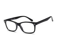 NEW VISION Lunettes De Lecture, Lunettes Loupe, Protection UV400, Style Moderne, Monture Legere Lunette De Lecture Homme Femme NV056(+2.50, Noir)