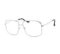 NEW VISION Lunettes, Lunettes Loupe, Lunettes De Lecture, Style Pilote Monture Métal Rétro, Lunette De Lecture Homme Femme, NV5728 (Argent, 2.5)