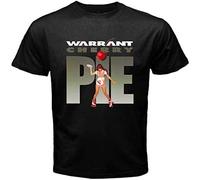 New Warrant Cherry Pie Rock Band Men's Black T-Shirt Size S-3XL 100% Cotton Black