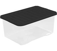 NEW Whatmore Clear 45L Plastic Storage Box With Lid