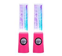 New Wireless Dancing Water Speaker LED Light Fountain Speaker Home Party for PC Laptop for Phone Portable Desk Stereo SpeakerLED,Rose