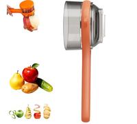 New with Box Storage Kitchen Special Fruitpeeler, Fruit and Vegetable Peeler with Storage Box, Double-Sided Stainless Steel Multi-Function Peelers Machine for Home Kitchen (Orange)