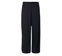 New Womens Wide Leg Bottoms Flared Plus Size Pants Palazzos Plain Trousers