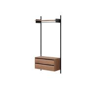 New Works Armoire Etagère 1 Bibliothèque Avec Tiroirs Noyer