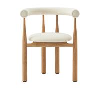 New Works Fauteuil Bukowski tapissé Oak. Barnum Lana