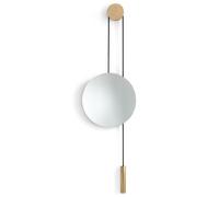 New Works Miroir Rise and Shine Natural oak-brass weight