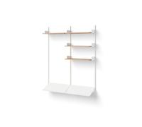 New Works New Works Armoire Etagère 3 Chêne/Blanc
