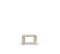 New Works Table Basse Atlas 600x600 Travertin Non Rempli